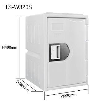 樹脂製　薬品保管庫・耐酸キャビネット　TS-W320シリーズ　S